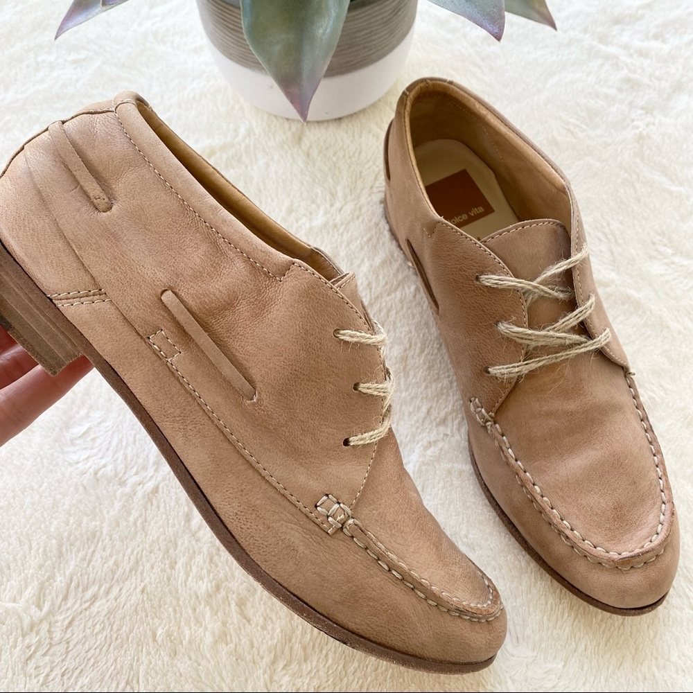 Dolce Vita Beige Leather Loafers